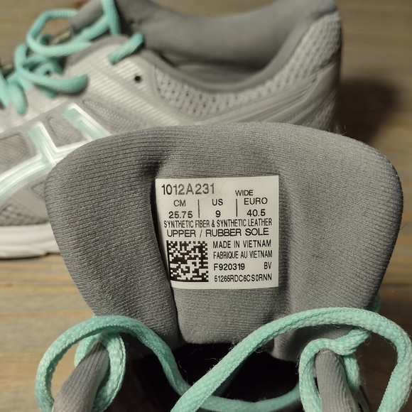 Asics Gel Contend 5 Running Athletic Shoes Sneakers Womens Size 9 Gray Icy - Picture 7 of 7